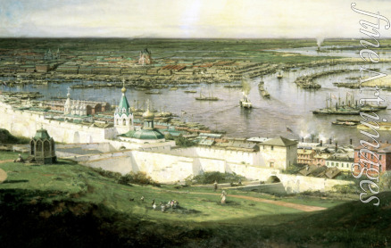 Bogolyubov Alexei Petrovich - View of Nizhny Novgorod