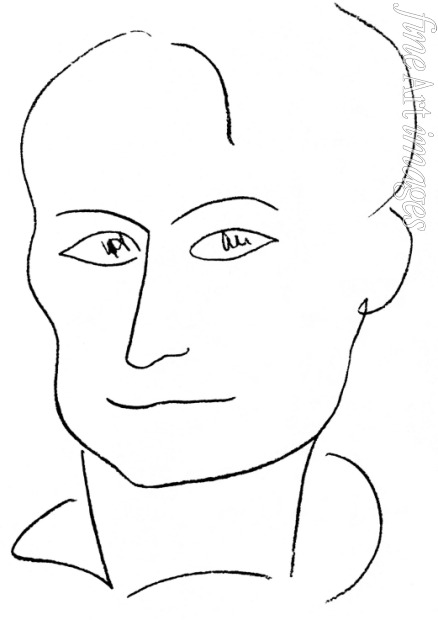 Matisse Henri - Portrait of the poet Charles Baudelaire (1821-1867)