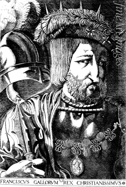 Prévost Jacques - Portrait of Francis I (1494-1547), King of France, Duke of Brittany, Count of Provence