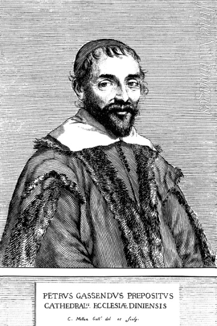 Mellan Claude - Porträt des Theologen, Naturwissenschaftlers und Philosophen Pierre Gassendi (1592-1655)