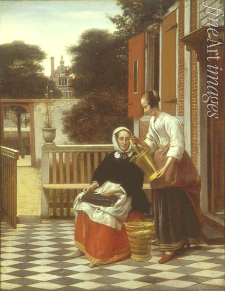 Hooch Pieter de - A Mistress and Her Maid