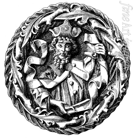 Unbekannter Künstler - Dietrich Kagelwit (um 1300-1367), Erzbischof von Magdeburg (Illustration aus der Geschichte des Preußischen Staates)