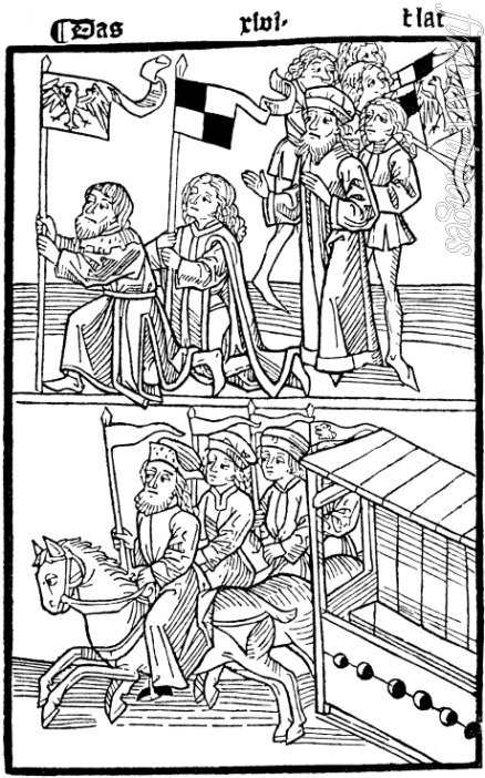 Unbekannter Künstler - Die Belehnung Friedrichs I. mit der Markgrafschaft Brandenburg (Rechte Hälfte)
