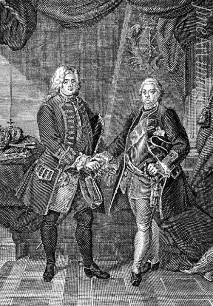 Wolf Ulrich Ludwig Friedrich - Die Verbrüderung der Könige Friedrich Wilhelms I. von Preußen und August II. von Polen im Jahre 1728