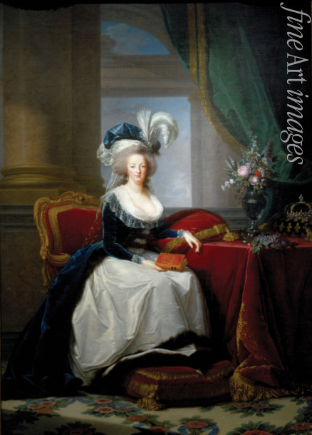 Vigée Le Brun Louise Élisabeth - Marie Antoinette mit einem Buch