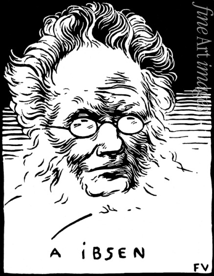 Vallotton Felix Edouard - Henrik Ibsen (1828-1906)