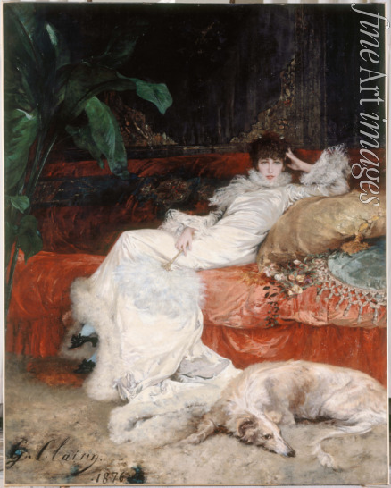 Clairin Georges - Porträt der Schauspielerin Sarah Bernhardt (1844-1923)