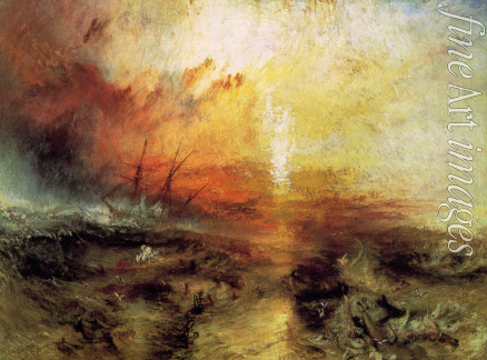 Turner Joseph Mallord William - Das Sklavenschiff (Sklavenhändler werfen Tote und Sterbende über Bord - ein Taifun zieht auf)