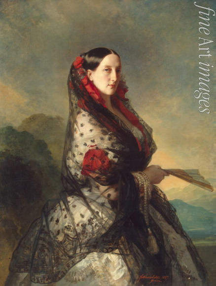 Winterhalter Franz Xavier - Grand Duchess Maria Nikolaevna of Russia (1819-1876), Duchess of Leuchtenberg
