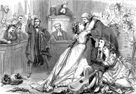 Friston David Henry - A scene from Trial by Jury (illustrated in the magazine Illustrated Sporting and Dramatic News)