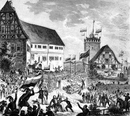 Unbekannter Künstler - Wartburgfest am 12. Juni 1848