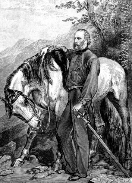 Unbekannter Künstler - Porträt Giuseppe Garibaldi (1807-1882)