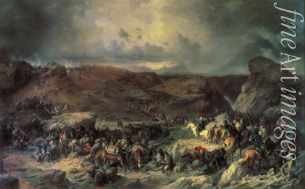 Kotzebue Alexander von - Army of Alexander Suvorov Crossing the St. Gotthard Pass in September 1799