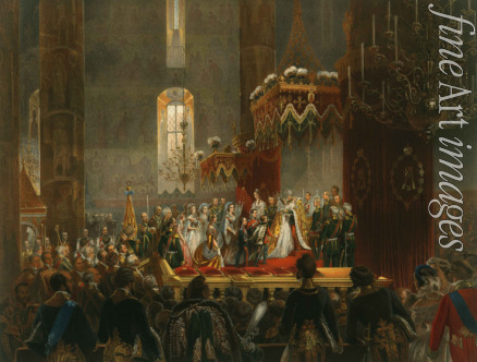 Zichy Mihály - Die Beglückwünschung Alexanders II. von den Mitgliedern der Kaiserlichen Familie