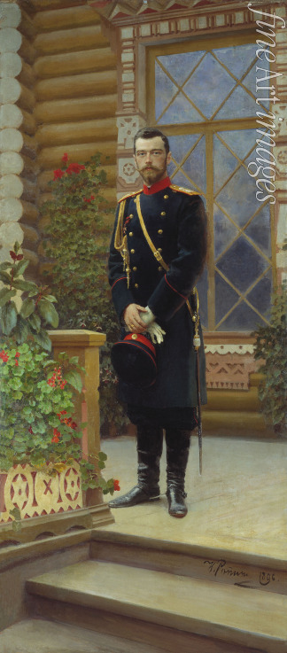 Repin Ilya Yefimovich - Portrait of Emperor Nicholas II (1868-1918)