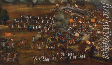 Iranischer Meister - Schlacht zwischen Perser und Russen bei Sultanabad am 13. Februar 1812
