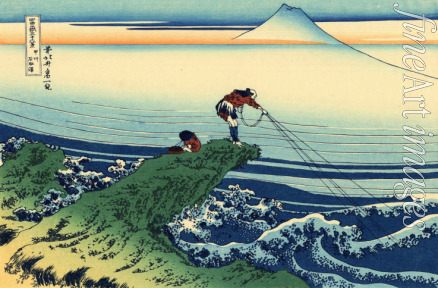 Hokusai Katsushika - Kajikazawa in der Provinz Kai (aus der Bildserie 