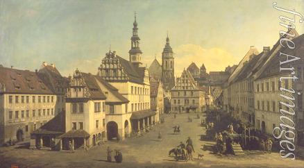 Bellotto Bernardo - The Market place in Pirna