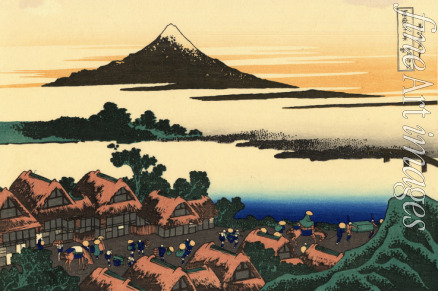 Hokusai Katsushika - Morgendämmerung bei Isawa in der Provinz Kai (aus der Bildserie 