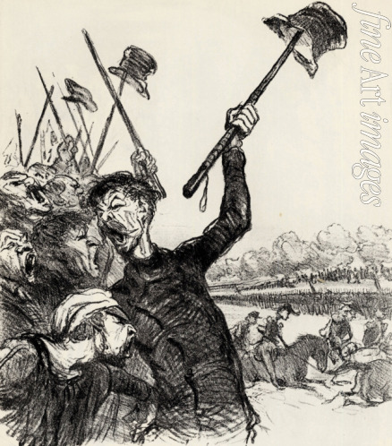 Daumier Honoré - Ratapoil und sein Generalstab