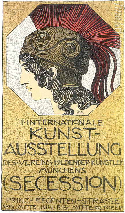 Stuck Franz Ritter von - Plakat der I. Internationalen Kunstausstellung, Secession
