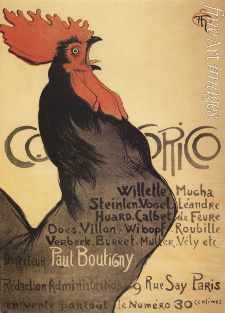 Steinlen Théophile Alexandre - Cocorico (Poster)