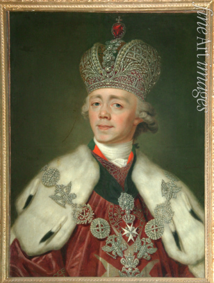 Borowikowski Wladimir Lukitsch - Porträt des Kaisers Paul I. von Russland (1754-1801)