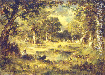 Díaz de la Peña Narcisse Virgilio - Sumpf im Wald