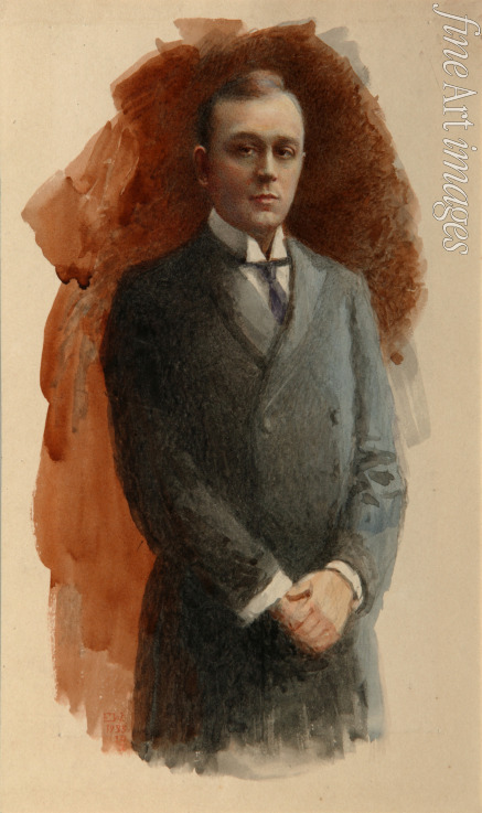 Wisel Emil Oskarovich - Portrait of the opera singer Leonid Vitalyevich Sobinov (1872–1934)
