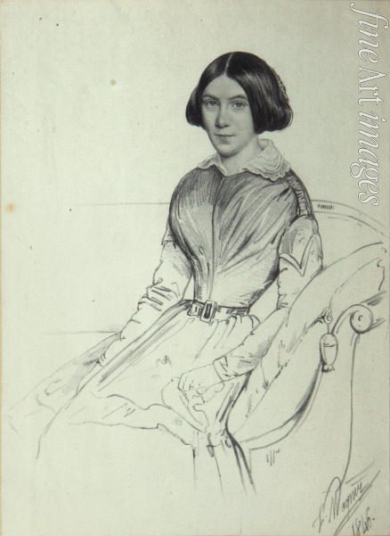 Wagner Ludwig - Portrait of Ekaterina Martynova, sister of Nikolay Martynov