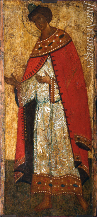 Russian icon - Saint Prince Gleb