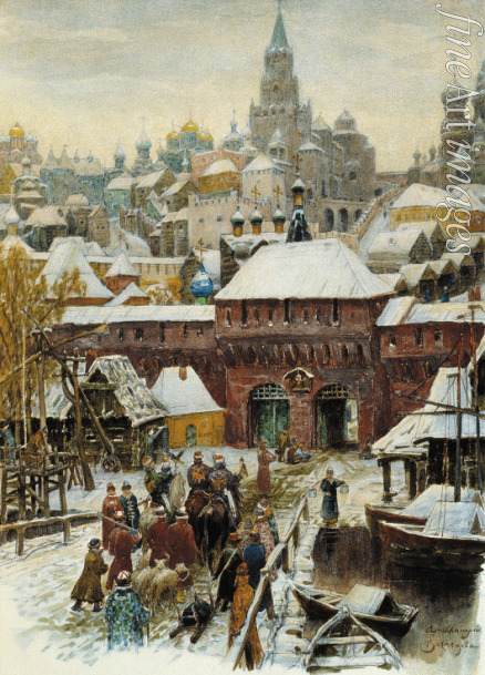 Wasnezow Appolinari Michailowitsch - Moskau des 17. Jahrhunderts