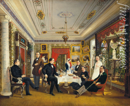 Voloskov Alexei Yakovlevich - At the Tea Table
