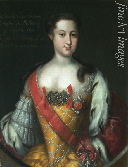 Wedekind Johann-Heinrich - Anna Leopoldovna, Grand Duchess and Regent of Russia (1718-1746), Princess of Mecklenburg-Schwerin