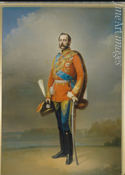Lawrow Nikolai Andreewitsch - Porträt von Kaiser Alexander II. (1818-1881)