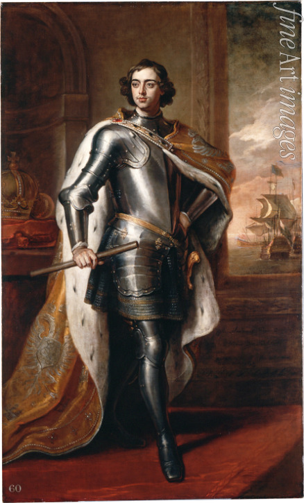 Kneller Sir Gotfrey - Porträt von Kaiser Peter I. der Große (1672-1725)