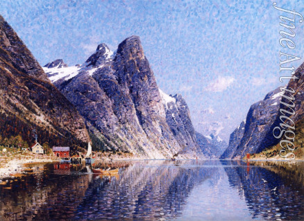 Normann Adelsteen - A Norweigan Fjord Scene