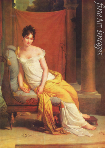 Gérard François Pascal Simon - Porträt von Madame Récamier, geb. Julie Bernard (1777-1849)