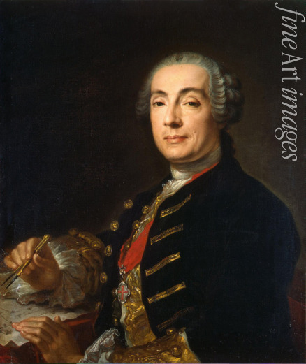 Pfandzelt Lucas Conrad - Portrait of the architect Bartolomeo Francesco Rastrelli (1700-1771)