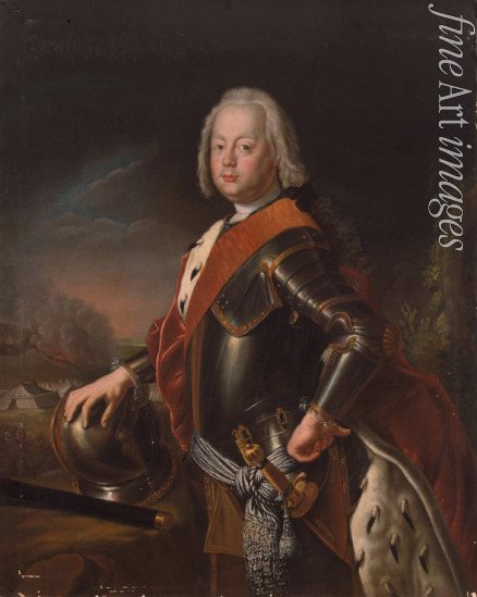 Pesne Antoine - Portrait of Christian August, Prince of Anhalt-Zerbst (1690-1747), the father of Catherine the Great of Russia