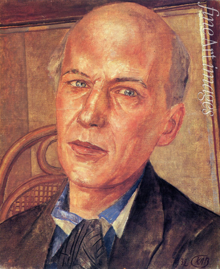 Petrow-Wodkin Kusma Sergejewitsch - Porträt des Dichters Andrei Bely (1880-1934)