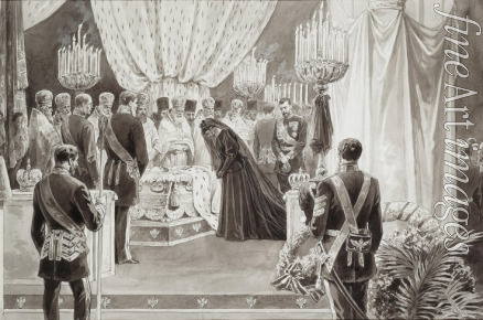 Brozh Karel (Carl) - Die Bestattung des Kaisers Alexander III. in der Peter-und-Paul-Kathedrale in Sankt Petersburg