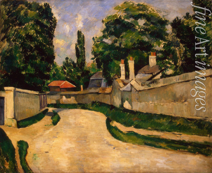 Cézanne Paul - Häuser entlang einer Straße