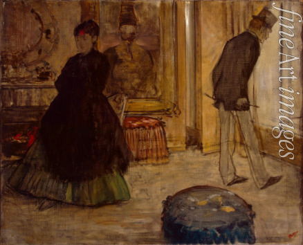 Degas Edgar - Interieur mit zwei Figuren