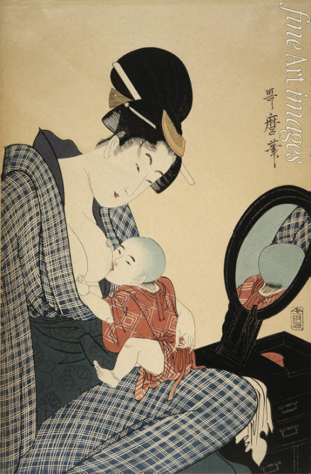 Utamaro Kitagawa - Mutter und Kind