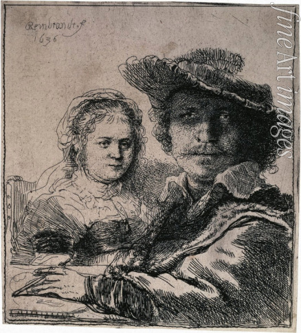 Rembrandt van Rhijn - Self-Portrait with Saskia