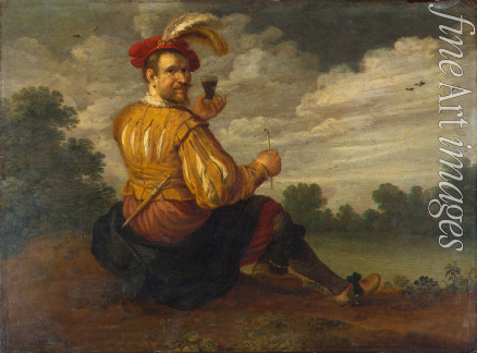 Droochsloot Jost Cornelisz - Self-Portrait in a Landscape