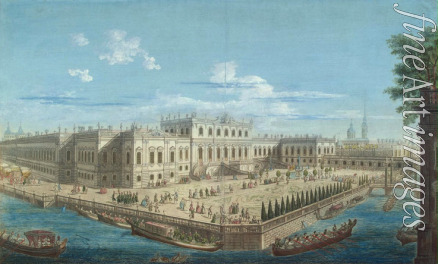 Grekow Alexei Angileewitsch - Ansicht des Sommerpalastes der Kaiserin Elisabeth an der Fontanka in St. Petersburg