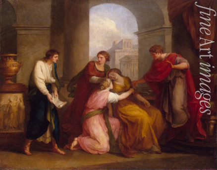 Kauffmann Angelika - Virgil reading the Aeneid to Augustus and Octavia
