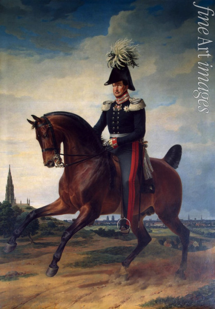 Krüger Franz - Equestrian Portrait of Frederick William III of Prussia (1797-1840)
